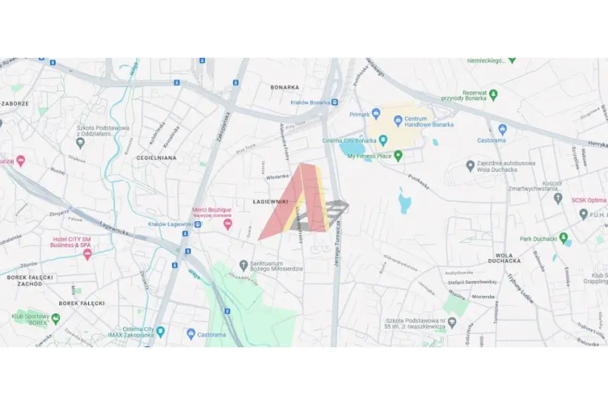 Kraków, Podgórze, Łagiewniki, Tischnera, Możliwa zabudowa wieorodzinna niskiej intensywności