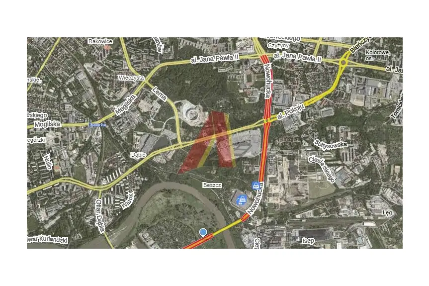 Kraków, Nowa Huta, Czyżyny, Nowohucka, 10 AR POD ZABUDOWĘ BIUROWO USŁUGOWĄ