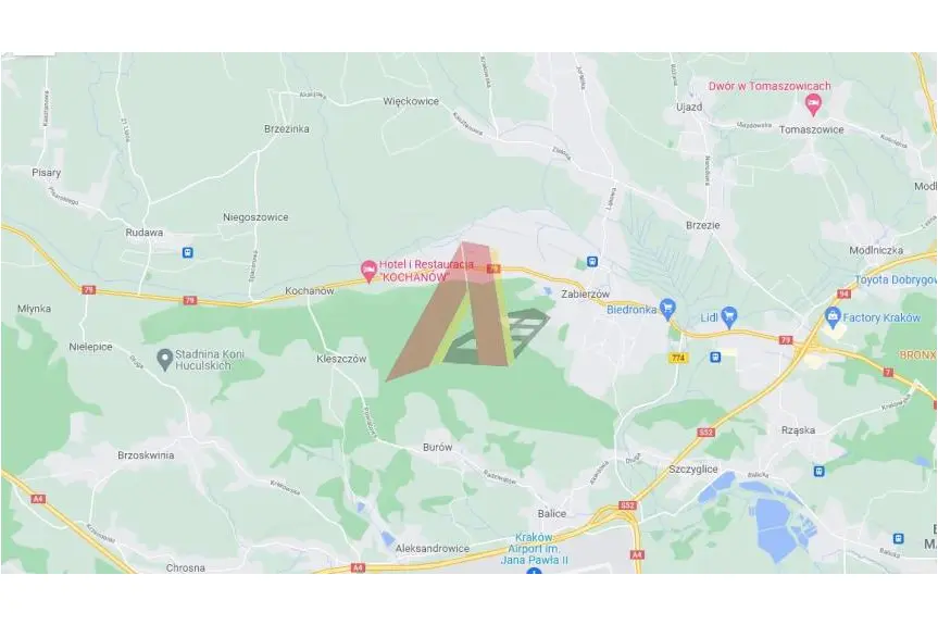 krakowski, Zabierzów, Młynka, Mieszkaniowo usługowa