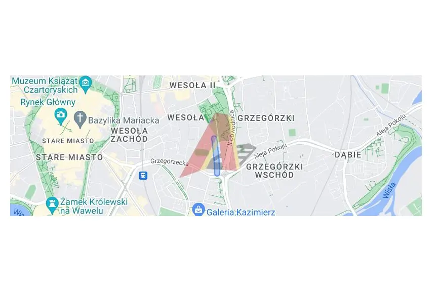 Kraków, Śródmieście, Grzegórzki, Rondo  Kotlarskie, OSTATNAI TAKA DZIAŁKA W OKOLICY GRZEGÓRZECKIEJ