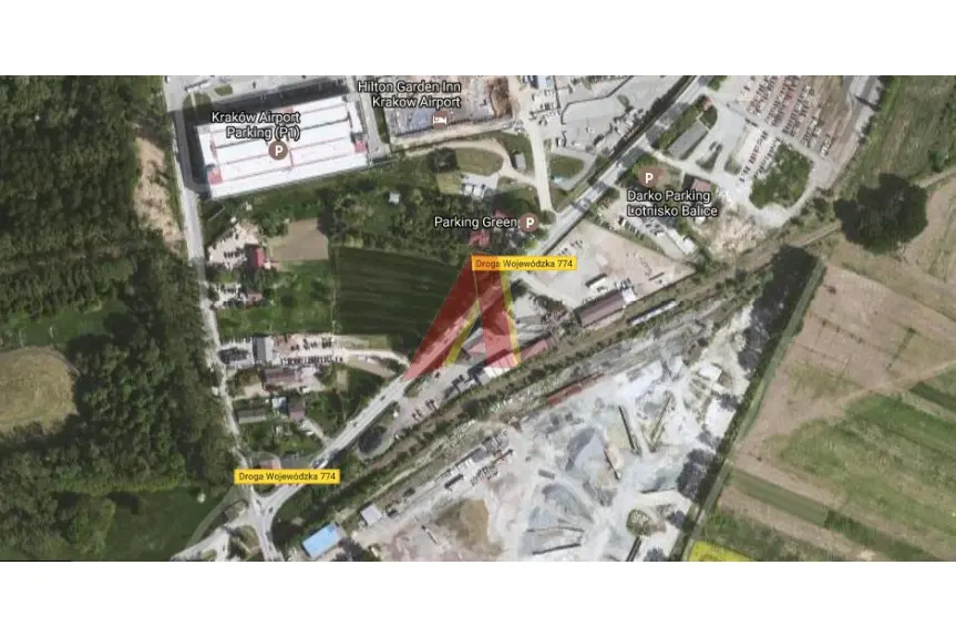 krakowski, Zabierzów, Balice, Medweckiego, Usługowa - PORT LOTNICZY BALICE