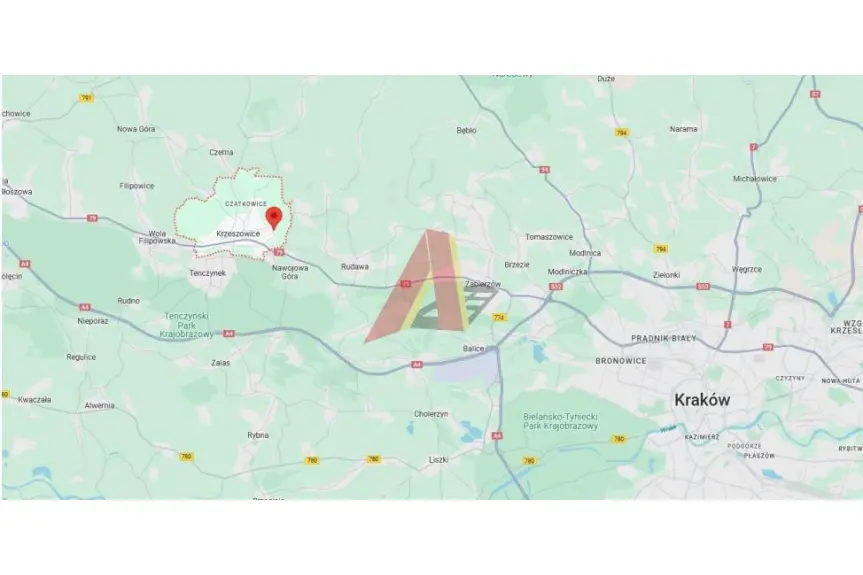 krakowski, Krzeszowice, Rynek, Kamienica z działką 16ar