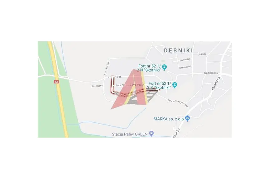 Kraków, Podgórze, Skotniki, Starzyńskiego, WIDOKOWA POD ZABUDOWĘ WOLNOSTOJĄCĄ