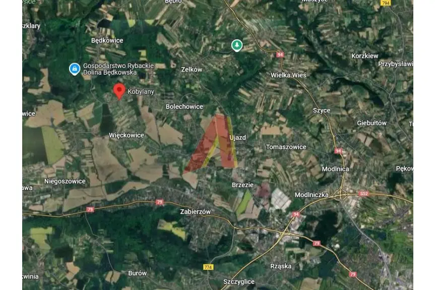 krakowski, Zabierzów, Kobylany, Jana  Pawła II, MOŻLIWA ROZBUDOWA