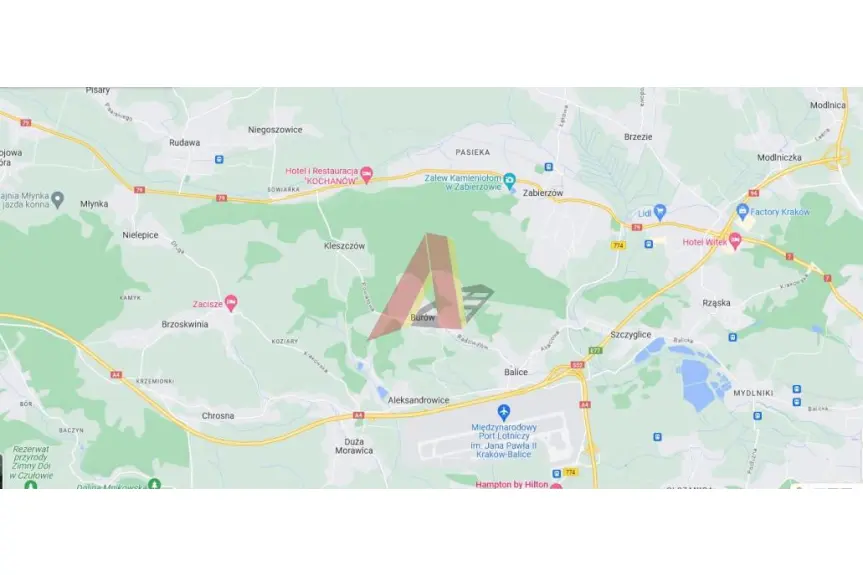 krakowski, Zabierzów, Młynka, BUDOWLANA PONAD PÓŁ HEKTARA