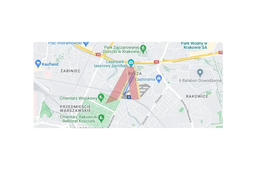 Kraków, Śródmieście, Olsza, Brogi, PRAWIE 4 AR NA OLSZY