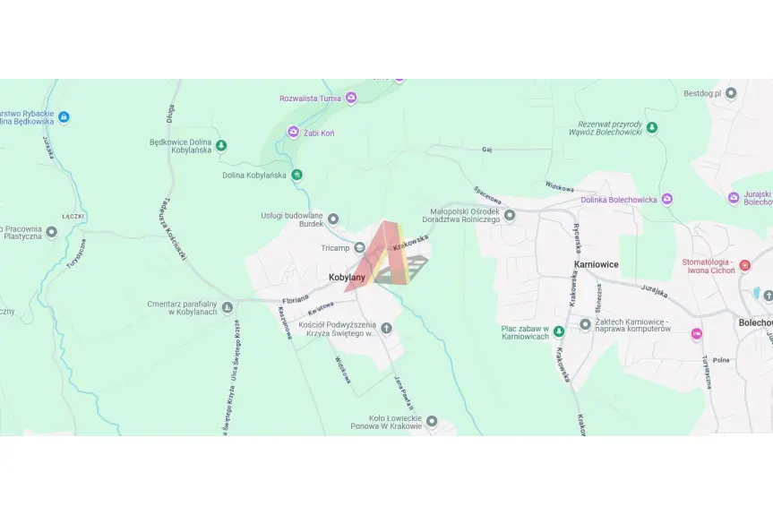 krakowski, Zabierzów, Kobylany, Jana Pawła II, Pod 3 domy lub bliźniak