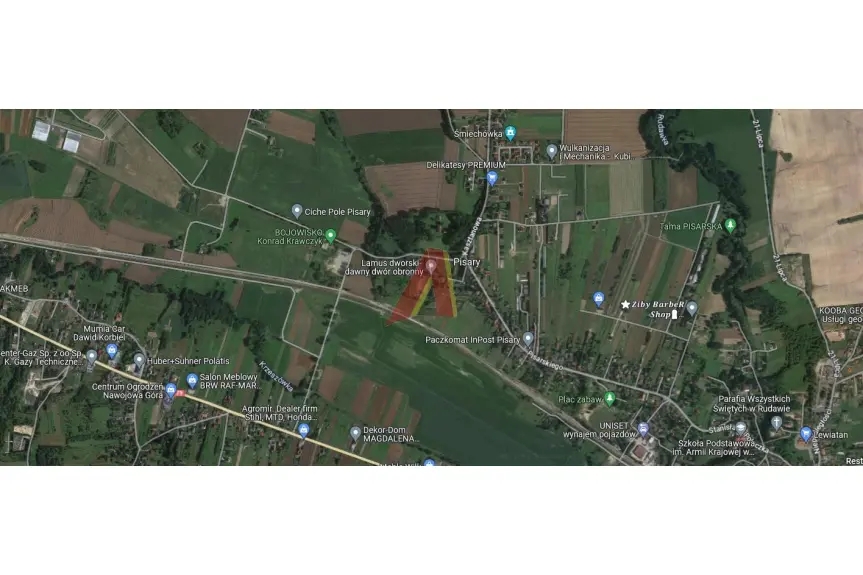 krakowski, Zabierzów, Pisary, PISARY , MOŻLIWA ZABUDOWA BLIŹNIACZA
