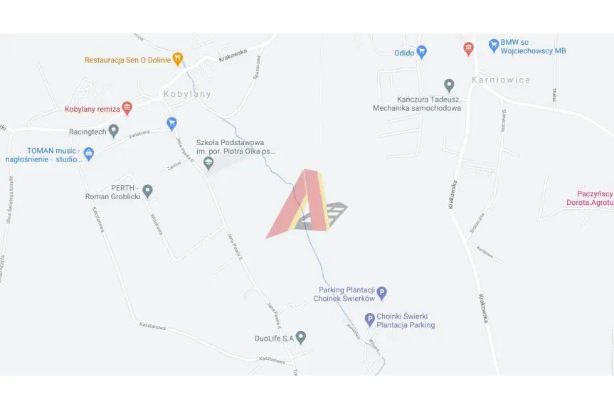 krakowski, Zabierzów, Kobylany, Jana Pawła II, Duża działka w otoczeniu przyrody