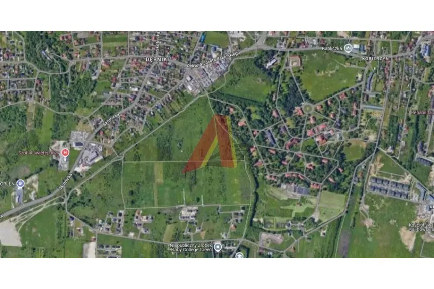 Kraków, Podgórze, Skotniki, Działowskiego, kilka domów z usługami