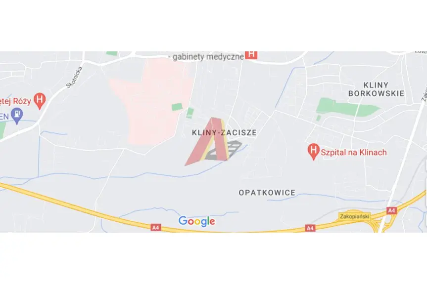 Kraków, Podgórze, Kliny, Spacerowa, DZIAŁKA KLINY
