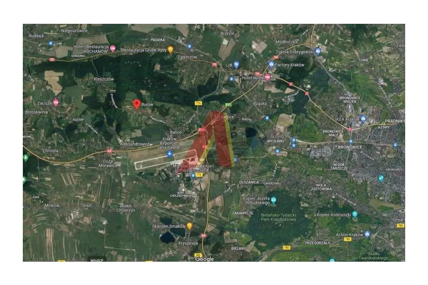 krakowski, Zabierzów, Burów, Radziwiłłów, MOŻLIWA ZABUDOWA MIESZKANIOWO USŁUGOWA