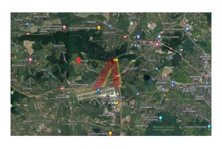 krakowski, Zabierzów, Burów, Radziwiłłów, MOŻLIWA ZABUDOWA MIESZKANIOWO USŁUGOWA