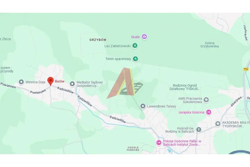 krakowski, Zabierzów, Burów, Radziwiłłów, Widokowa 26arowa gm,Zabierzów
