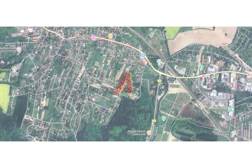 krakowski, Zabierzów, Kamienna, Pod domy w zabudowie bliźniaczej , szeregowej lub wolnostojące