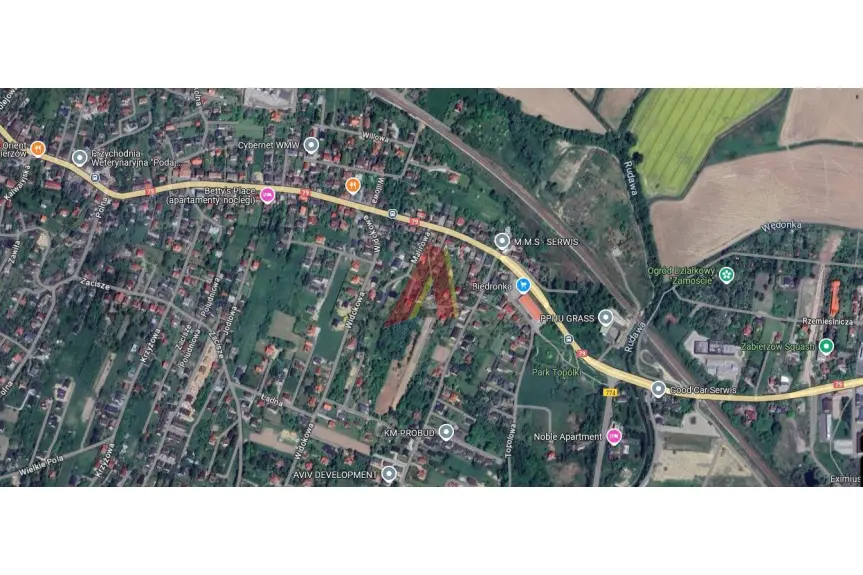 krakowski, Zabierzów, Kamienna, Pod domy w zabudowie bliźniaczej , szeregowej lub wolnostojące