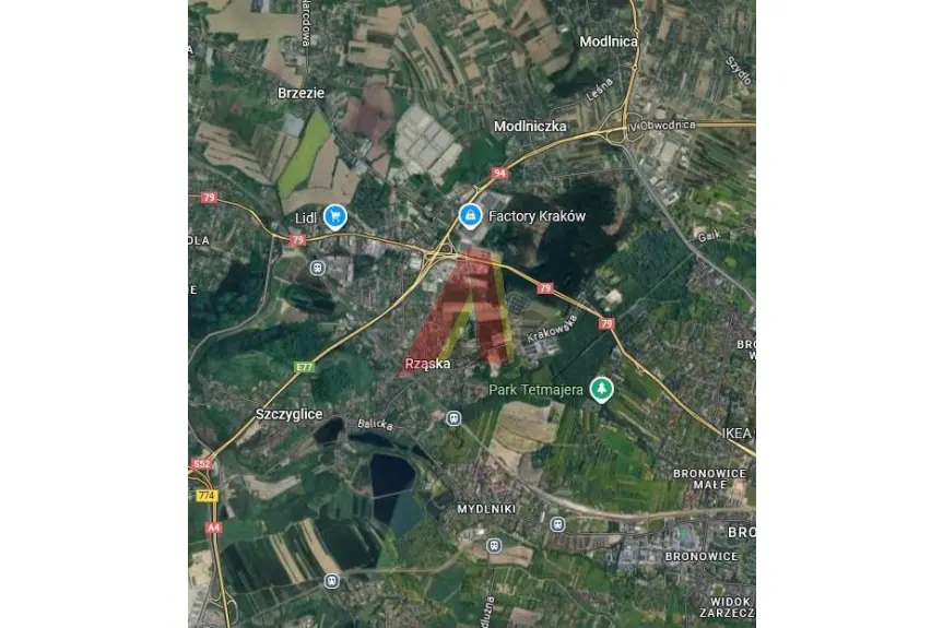 krakowski, Zabierzów, Rząska, Balicka, usługowa